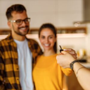 New homeowners getting key