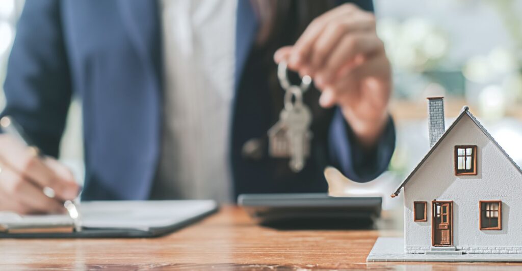 Realtor holding keys