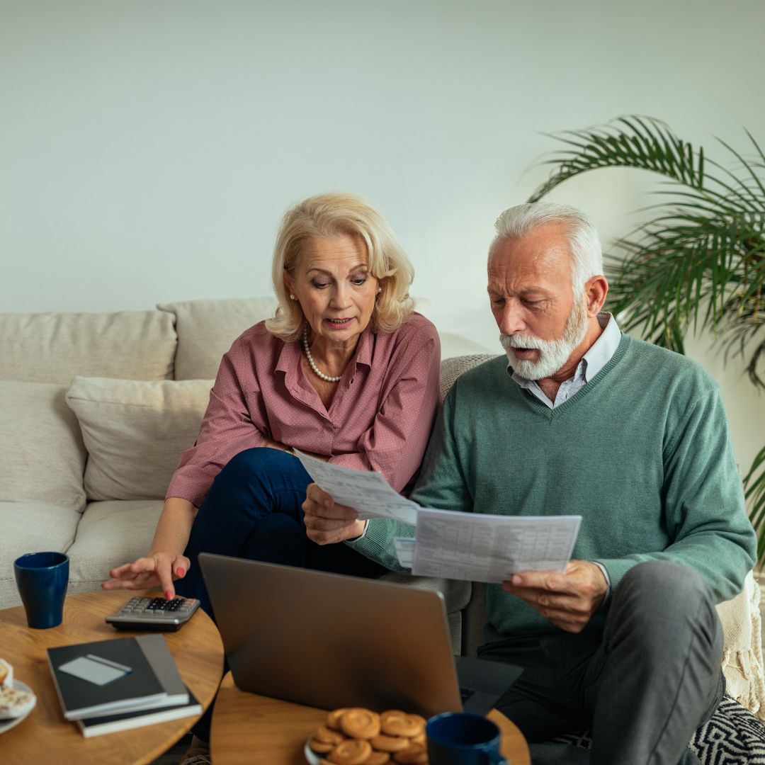 couple review their budget