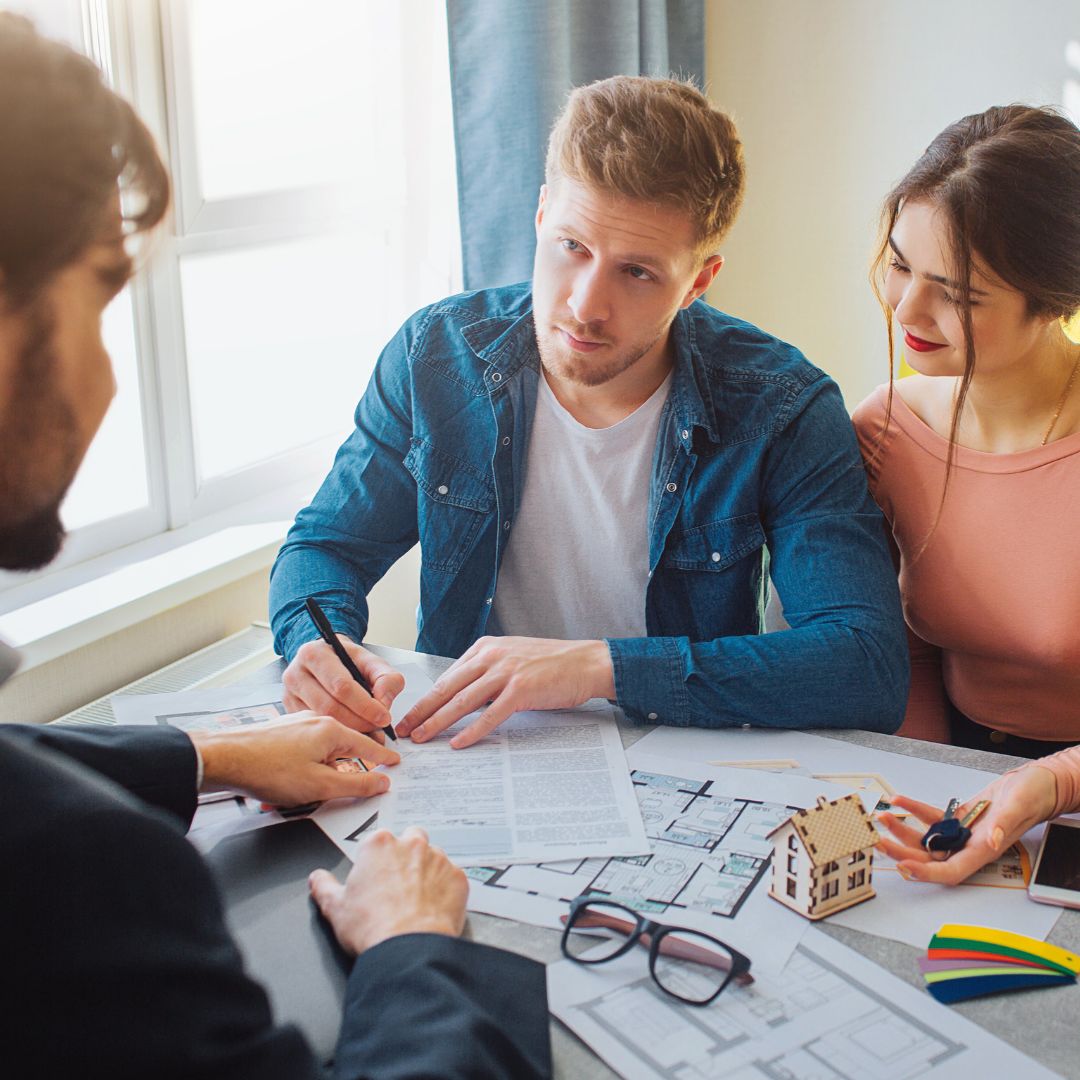 couple buying home