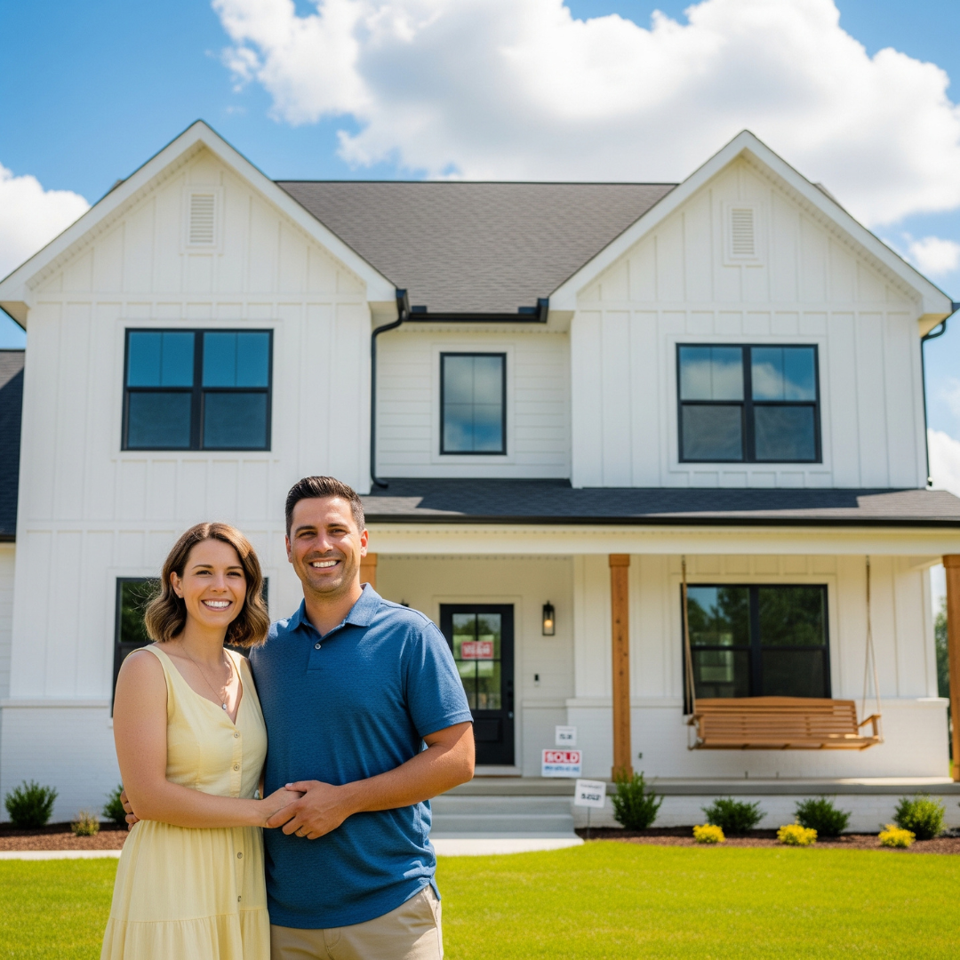 Family buys a new home